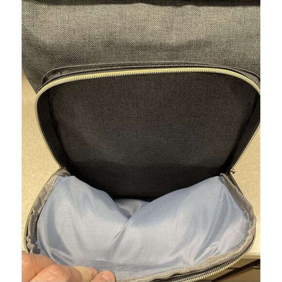 Feskin Unisex Professional Slim Rucksack Travel Business Laptop Canvas Backpack - Picture 9 of 10